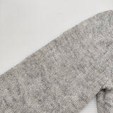 nest Robe 01133-2081 リネンニット Vネック カーディガン 杢グレー レディース ネストローブ【中古】6-0717M♪