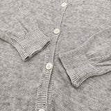 nest Robe 01133-2081 リネンニット Vネック カーディガン 杢グレー レディース ネストローブ【中古】6-0717M♪