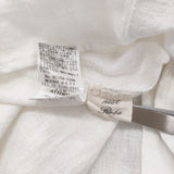 nest Robe リネンスタンドフリルブラウス バックボタン 01154-1289 2way ブラウス シャツ ホワイト レディース ネストローブ【中古】6-0717M♪