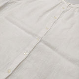 nest Robe リネンスタンドフリルブラウス バックボタン 01154-1289 2way ブラウス シャツ ホワイト レディース ネストローブ【中古】6-0717M♪