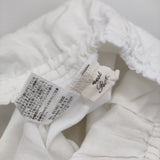 nest Robe リネンイージーワイドパンツ 01161-1006 ガウチョパンツ ホワイト レディース ネストローブ【中古】6-0717M♪