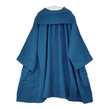 nest Robe ヘンプ超撥水 セーラーカラーコート 01222-1207 ワンピース 22SS ブルー レディース ネストローブ【中古】6-0910M∞