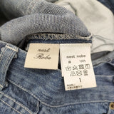 nest Robe リネン テーパード 01181-1011 サイズ1 日本製 デニムパンツ ブルー レディース ネストローブ【中古】6-0717M♪