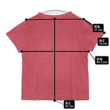 45R/45rpm 新品 ジンバブエコットンの桜染め45星Tシャツ（再び） 半袖Ｔシャツ カットソー ピンク レディース フォーティーファイブアールピーエム【中古】6-0526S♪