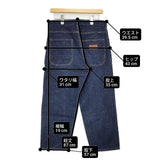 STUDIO ORIBE ライドオンルーズデニム サイズM デニムパンツ 23SS ネイビー レディース スタジオオリベ【中古】6-0819G∞