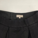 MARGARET HOWELL 578-232208 リネンウールコットン タック スカート ブラック レディース マーガレットハウエル【中古】6-0819M∞