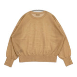 SLOBE IENA シアーニットプルオーバー 定価10450円 セーター ニット 24SS キャメル レディース スローブイエナ【中古】6-0612M♪