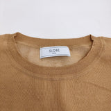 SLOBE IENA シアーニットプルオーバー 定価10450円 セーター ニット 24SS キャメル レディース スローブイエナ【中古】6-0612M♪