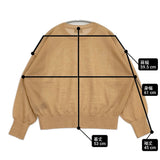 SLOBE IENA シアーニットプルオーバー 定価10450円 セーター ニット 24SS キャメル レディース スローブイエナ【中古】6-0612M♪