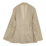 SLOBE IENA リネンコットンダブルブレストジャケット 定価19800円 テーラードジャケット 24SS ベージュ レディース スローブイエナ【中古】6-0612M♪