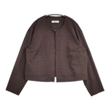 andhue センソユニコ and hue vintage jacquard ジャケット 定価26400円 13285018 サイズ38 ジャケット チャ レディース アンデュー【中古】6-0618G◎