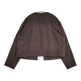 andhue センソユニコ and hue vintage jacquard ジャケット 定価26400円 13285018 サイズ38 ジャケット チャ レディース アンデュー【中古】6-0618G◎