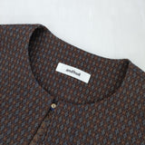 andhue センソユニコ and hue vintage jacquard ジャケット 定価26400円 13285018 サイズ38 ジャケット チャ レディース アンデュー【中古】6-0618G◎