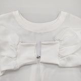 vin プチロゴシアートップス サイズ9号 定価10000円 081320519 長袖Ｔシャツ カットソー ロンＴ オフホワイト レディース ヴァン【中古】6-0717M♪