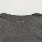 theory RASA2 COTTON SMOOTH VネックTシャツ サイズS 半袖Ｔシャツ カットソー チャコールグレー メンズ セオリー【中古】6-0630S♪