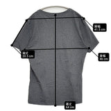 theory RASA2 COTTON SMOOTH VネックTシャツ サイズS 半袖Ｔシャツ カットソー チャコールグレー メンズ セオリー【中古】6-0630S♪