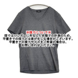 theory RASA2 COTTON SMOOTH VネックTシャツ サイズS 半袖Ｔシャツ カットソー チャコールグレー メンズ セオリー【中古】6-0630S♪
