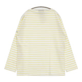 SAINT JAMES 新品 ウエッソン T5 定価13200円 ボーダー 長袖Ｔシャツ カットソー ロンＴ イエロー ホワイト レディース セントジェームス【中古】6-0519M♪