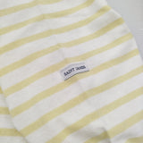 SAINT JAMES 新品 ウエッソン T5 定価13200円 ボーダー 長袖Ｔシャツ カットソー ロンＴ イエロー ホワイト レディース セントジェームス【中古】6-0519M♪