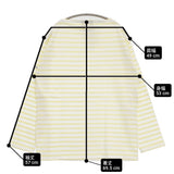 SAINT JAMES 新品 ウエッソン T5 定価13200円 ボーダー 長袖Ｔシャツ カットソー ロンＴ イエロー ホワイト レディース セントジェームス【中古】6-0519M♪