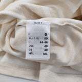 SAINT JAMES 新品 ウエッソン T5 定価13200円 ボーダー 長袖Ｔシャツ カットソー ロンＴ ベージュ ホワイト レディース セントジェームス【中古】6-0519M♪