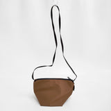 Herve Chapelier ナイロン舟型ショルダーバッグS 定価30580円 2885N ショルダーバッグ ブラウン レディース エルベ・シャプリエ【中古】6-0526G♪