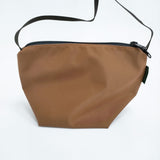 Herve Chapelier ナイロン舟型ショルダーバッグS 定価30580円 2885N ショルダーバッグ ブラウン レディース エルベ・シャプリエ【中古】6-0526G♪