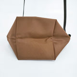Herve Chapelier ナイロン舟型ショルダーバッグS 定価30580円 2885N ショルダーバッグ ブラウン レディース エルベ・シャプリエ【中古】6-0526G♪