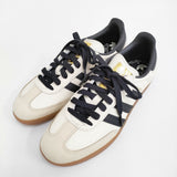 adidas 未使用品 SAMBA OG サンバ 25cm 定価15950円 スニーカー クリームホワイト ブラック レディース アディダス【中古】6-0519G♪
