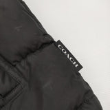 COACH リバーシブルカラーブロックダウンベスト CBB62 定価39600円 ダウンベスト ブラック メンズ コーチ【中古】6-0925T♪