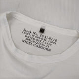 Nigel Cabourn 9.5oz 40s USMC LONG SLEEVE SHIRT 定価14300円 長袖Ｔシャツ カットソー ロンＴ ホワイト メンズ ナイジェルケーボン【中古】6-0815M∞