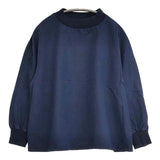 中川政七商店 綿麻ハイネック ブラウス シャツ ネイビー レディース 中川政七商店【中古】6-0926M∞