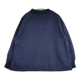 中川政七商店 綿麻ハイネック ブラウス シャツ ネイビー レディース 中川政七商店【中古】6-0926M∞
