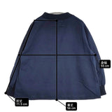 中川政七商店 綿麻ハイネック ブラウス シャツ ネイビー レディース 中川政七商店【中古】6-0926M∞