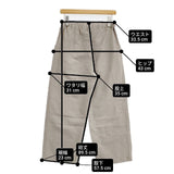 中川政七商店 ストレートパンツ リネンコットン イージー パンツ グレー レディース 中川政七商店【中古】6-0809M∞