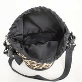 Mackintosh ANNAN BUCKET LEO バケットバッグ レオパード 2WAY ミニバケットショルダーバッグ 定価35200円 ショルダーバッグ クロ チャ レディース マッキントッシュ【中古】6-0518G◎