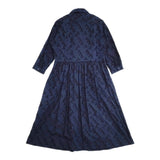 MORIKAGE SHIRT 三角カットジャカードのシャツドレス シャツワンピース コットン サイズSS ワンピース コン レディース モリカゲシャツキョウト【中古】6-0618G◎