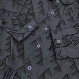 MORIKAGE SHIRT 三角カットジャカードのシャツドレス シャツワンピース コットン サイズSS ワンピース コン レディース モリカゲシャツキョウト【中古】6-0618G◎
