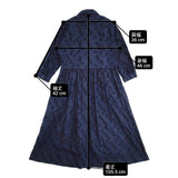 MORIKAGE SHIRT 三角カットジャカードのシャツドレス シャツワンピース コットン サイズSS ワンピース コン レディース モリカゲシャツキョウト【中古】6-0618G◎