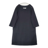 MHL. WOOL COTTON ウールコットン 595-6258509 肩ボタン ワンピース ブラック レディース エムエイチエル【中古】6-1005T∞