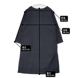 MHL. WOOL COTTON ウールコットン 595-6258509 肩ボタン ワンピース ブラック レディース エムエイチエル【中古】6-1005T∞