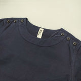 MHL. GARMENT DYE CANVAS DRESS ガーメントダイキャンバスドレス コットンリネン 定価29700円 ワンピース ネイビー レディース エムエイチエル【中古】6-0531S♪