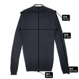JOHN SMEDLEY メリノウールファイン イギリス製 クルーネック リブ セーター ニット ブラック レディース ジョンスメドレー【中古】6-1005T∞