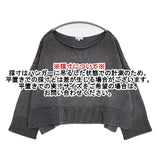 DEMYLEE ローゲージ ショート丈 ワイドニット コットン XS セーター ニット グレー レディース デミリー【中古】6-0809M∞