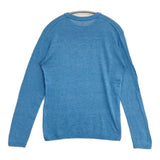 45R/45rpm 超ガーゼのクルーネックTシャツ コットン セーター ニット ブルー レディース フォーティーファイブアールピーエム【中古】6-0809M∞