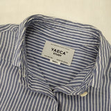 YAECA STUDY 1510619 コットン ロングシャツ サイズS ワンピース ライトブルー BLUE STRIPE レディース ヤエカ【中古】6-0919M∞