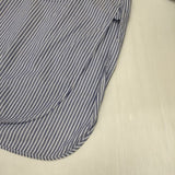 YAECA STUDY 1510619 コットン ロングシャツ サイズS ワンピース ライトブルー BLUE STRIPE レディース ヤエカ【中古】6-0919M∞