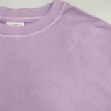 Yonetomi コットン クルーネック 無地 日本製 サイズ2 半袖Ｔシャツ カットソー ラベンダー レディース ヨネトミ/米富繊維【中古】6-0609S△