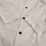 Yarmo Cambric Cotton ビッグコート スタンドカラーコート YAR-23SS CO15 コート オフホワイト レディース ヤーモ【中古】6-0612M♪