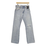 Levi's 新品 ダメージ加工 517 フラッシャー付き W29 L32 BOOTCUT デニムパンツ ライトブルー メンズ リーバイス【中古】6-0815G∞